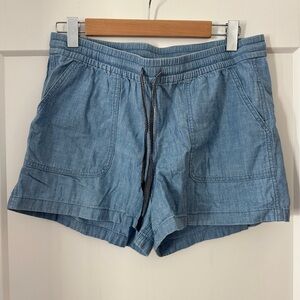 J. Crew Point Sur Blue Women's Cotton Shorts